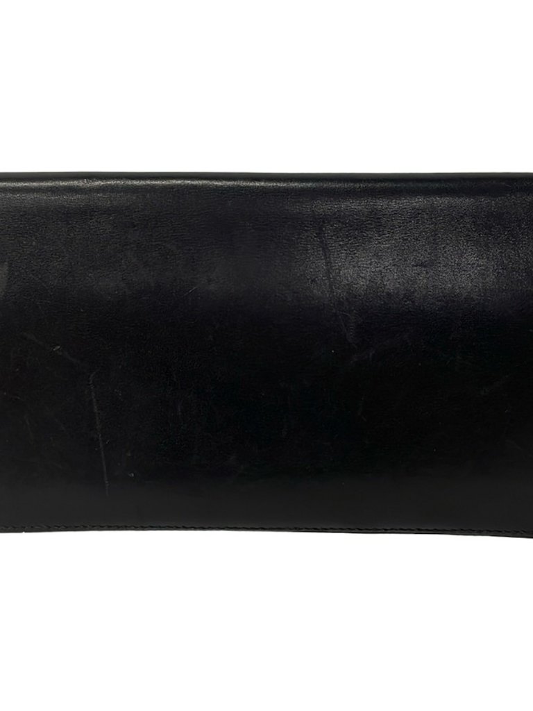 Hermes Mc2 Fleming Black Veau Barenia Square K Bill Holder
